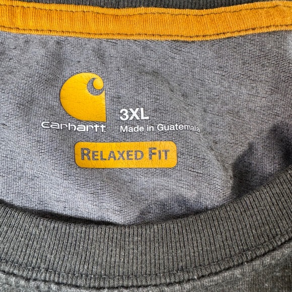 Carhartt Force Relaxed Fit Gray Heather Pocket T-Shirt Mens 3XL Short Sleeve - Picture 3 of 7